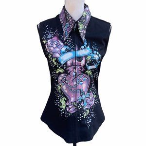 Lisa Nelle Western Show Vest Size Small